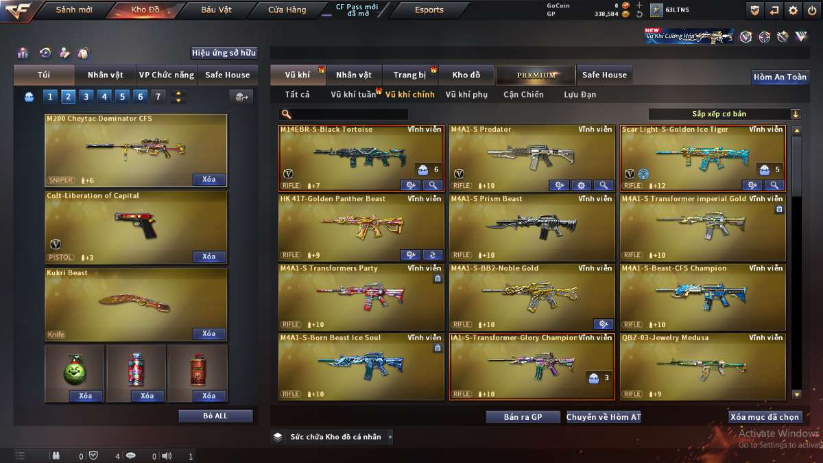 shop acc cf uy tin gia re